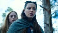 Katherine Langford and Lily Newmark in Cursed (Image via YouTube/Netflix)